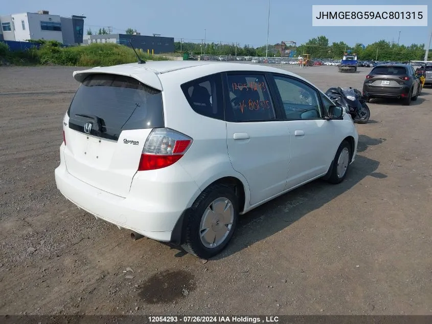 JHMGE8G59AC801315 2010 Honda Fit