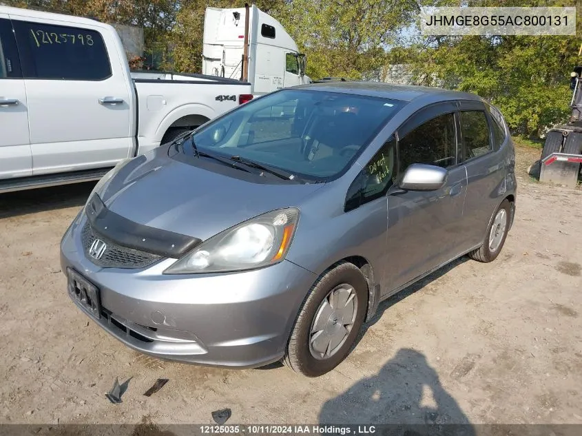 2010 Honda Fit VIN: JHMGE8G55AC800131 Lot: 12125035