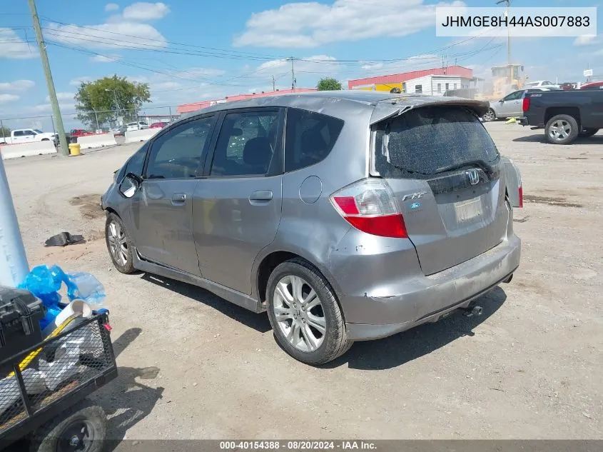 JHMGE8H44AS007883 2010 Honda Fit Sport