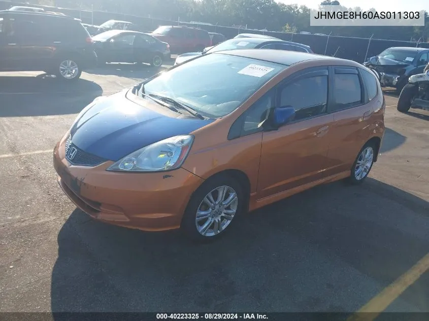 2010 Honda Fit Sport VIN: JHMGE8H60AS011303 Lot: 40223325