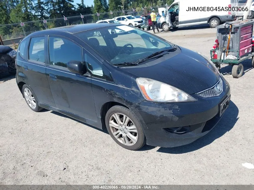 2010 Honda Fit Sport VIN: JHMGE8G45AS003066 Lot: 40226065