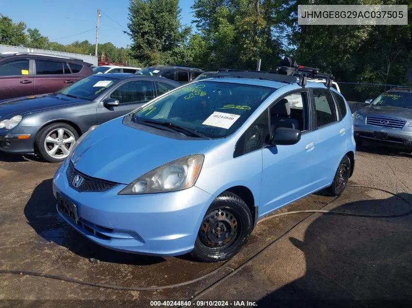 2010 Honda Fit VIN: JHMGE8G29AC037505 Lot: 40244840