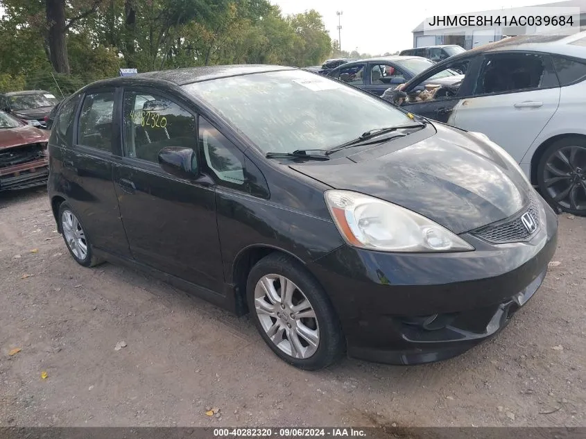 2010 Honda Fit Sport VIN: JHMGE8H41AC039684 Lot: 40282320