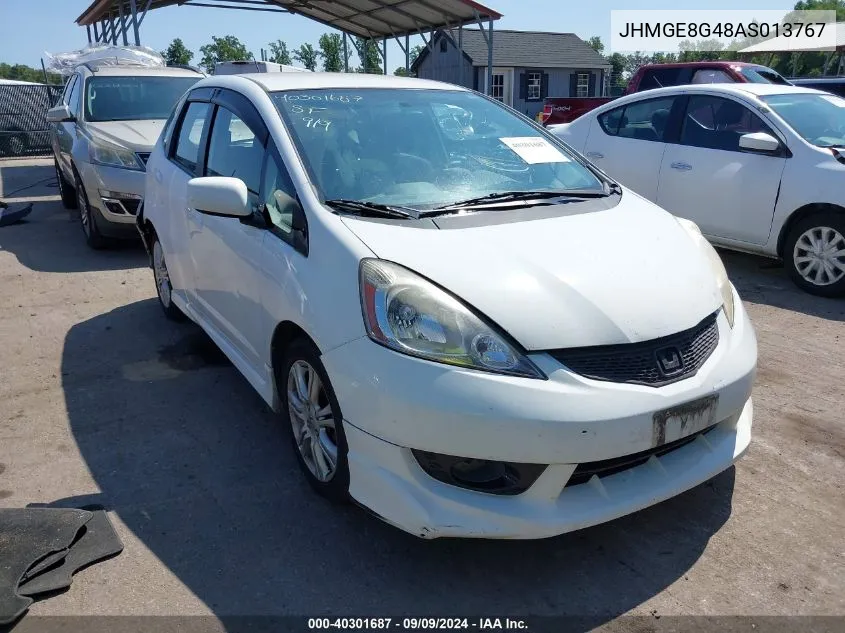 2010 Honda Fit Sport VIN: JHMGE8G48AS013767 Lot: 40301687