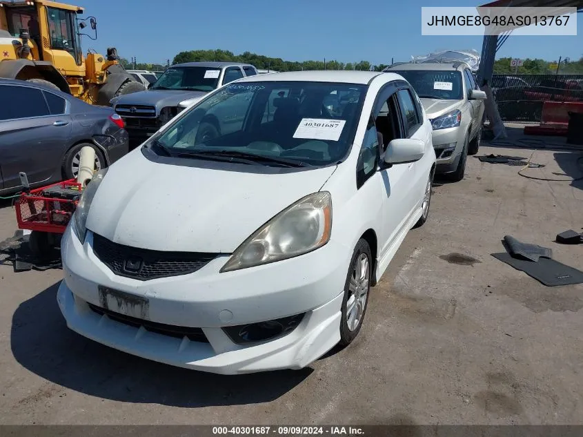 2010 Honda Fit Sport VIN: JHMGE8G48AS013767 Lot: 40301687