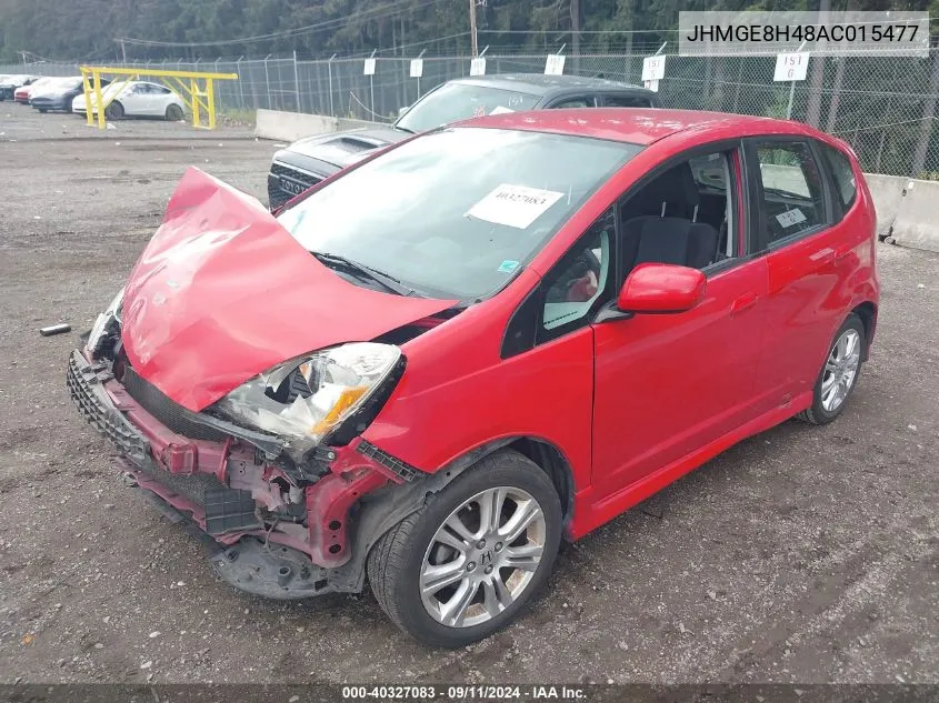 JHMGE8H48AC015477 2010 Honda Fit Sport