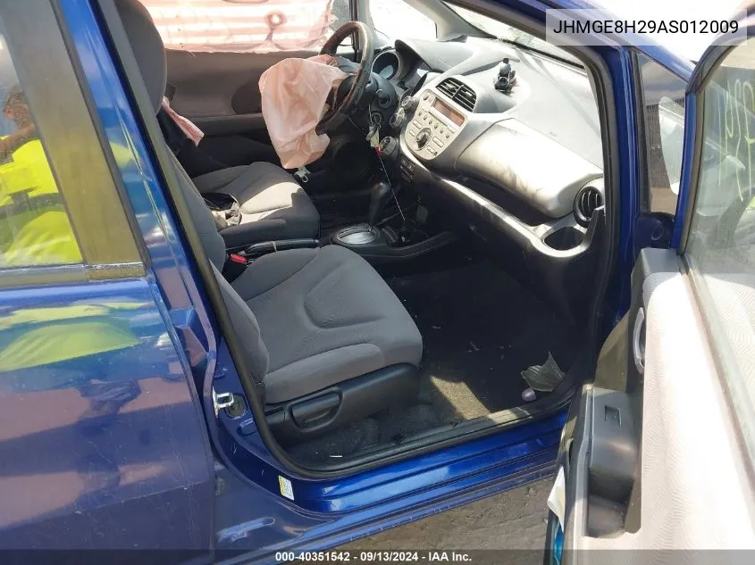 JHMGE8H29AS012009 2010 Honda Fit