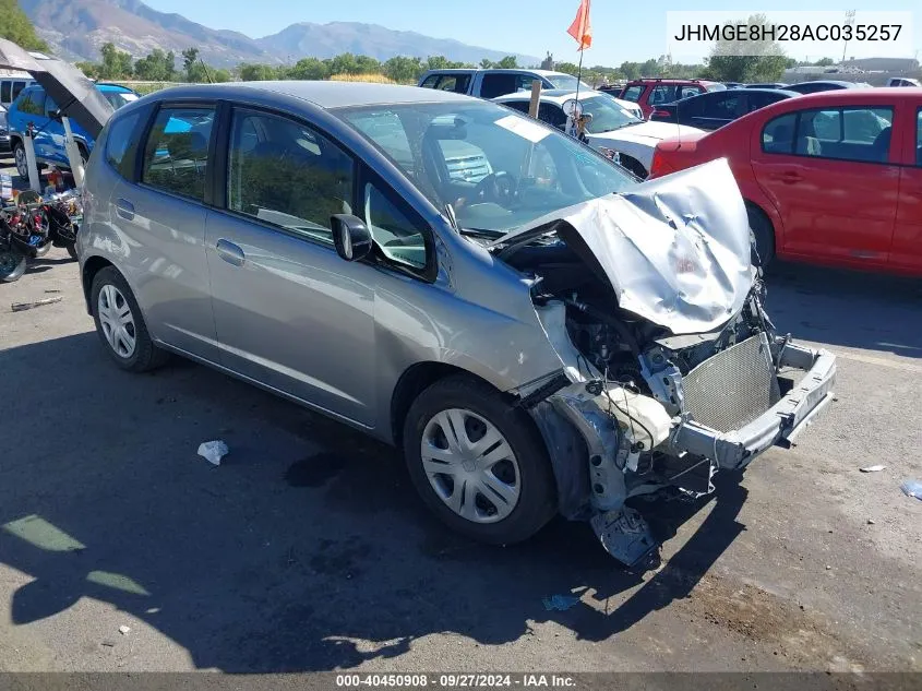 2010 Honda Fit VIN: JHMGE8H28AC035257 Lot: 40450908