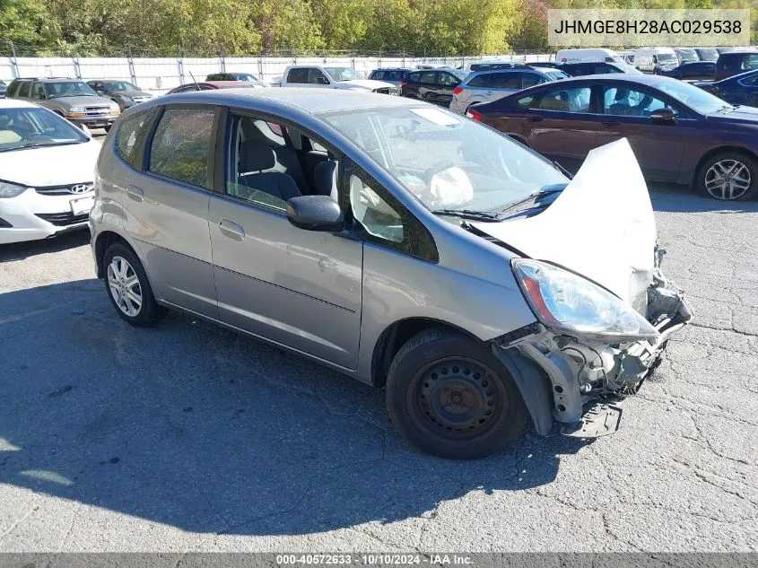 2010 Honda Fit VIN: JHMGE8H28AC029538 Lot: 40572633