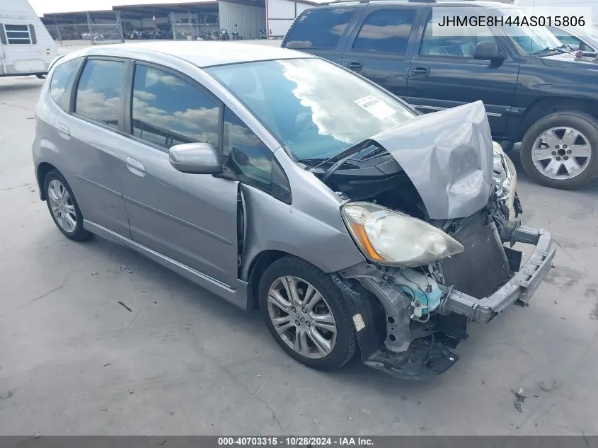 2010 Honda Fit Sport VIN: JHMGE8H44AS015806 Lot: 40703315