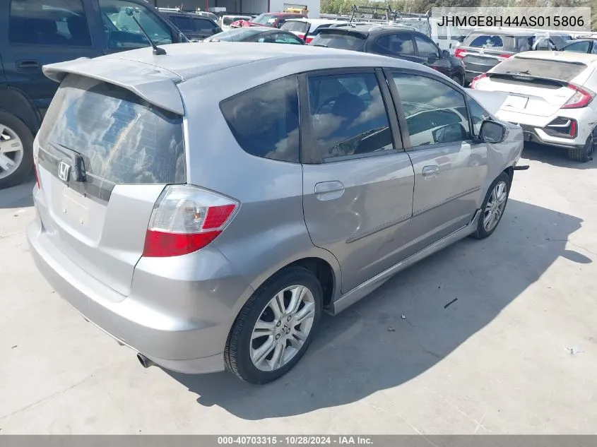 2010 Honda Fit Sport VIN: JHMGE8H44AS015806 Lot: 40703315