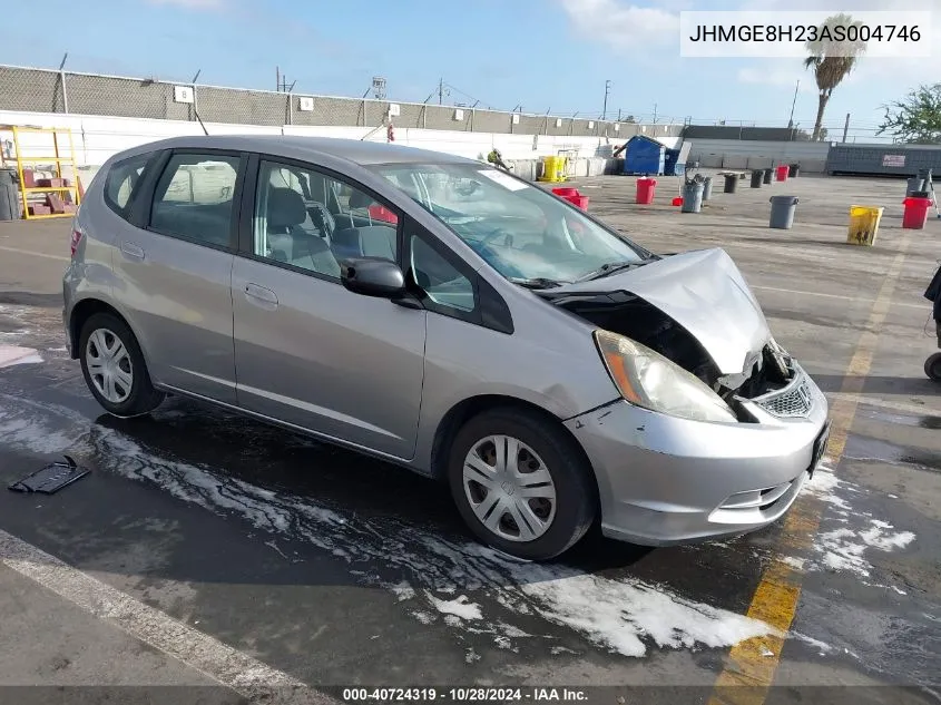 2010 Honda Fit VIN: JHMGE8H23AS004746 Lot: 40724319