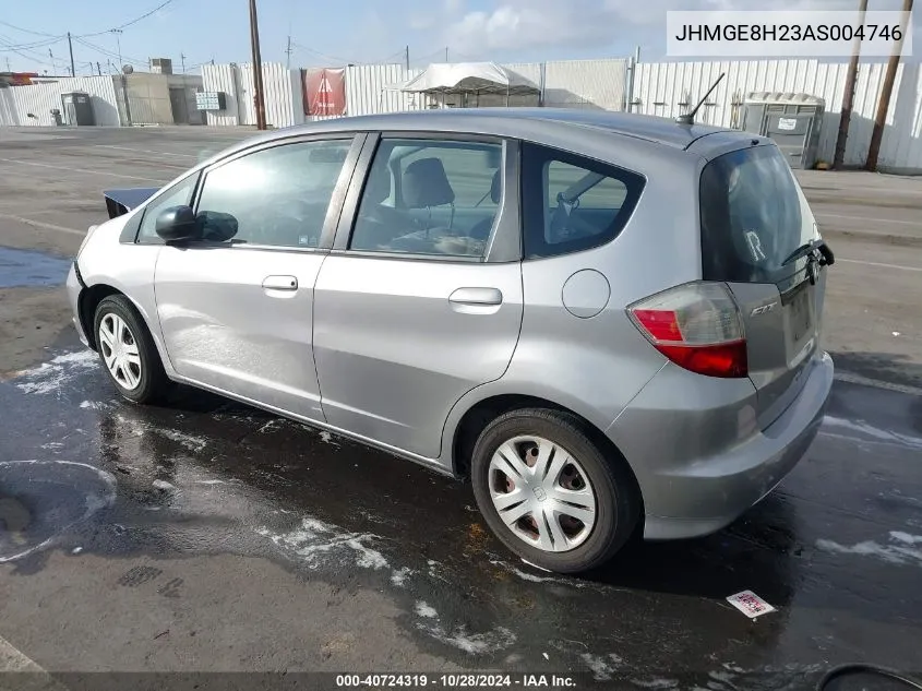 2010 Honda Fit VIN: JHMGE8H23AS004746 Lot: 40724319