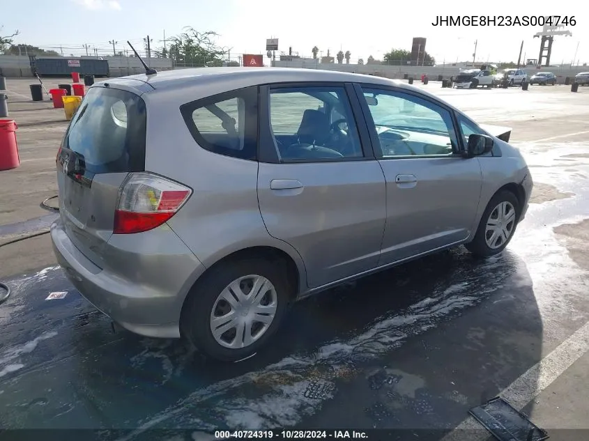 2010 Honda Fit VIN: JHMGE8H23AS004746 Lot: 40724319