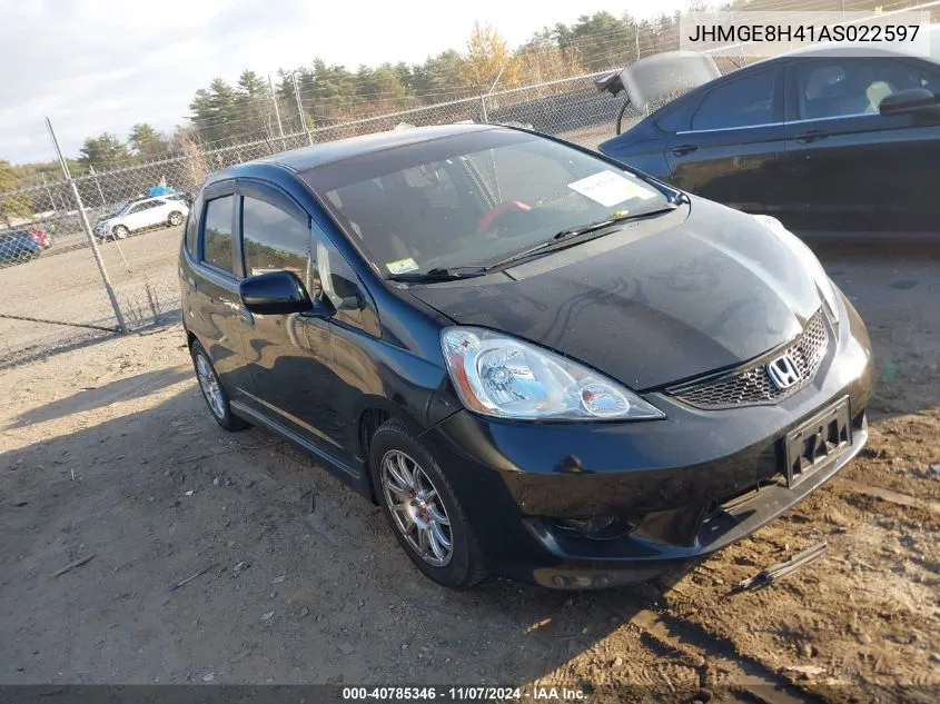 2010 Honda Fit Sport VIN: JHMGE8H41AS022597 Lot: 40785346