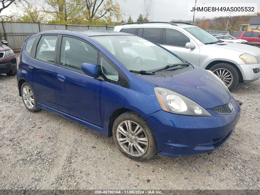 2010 Honda Fit Sport VIN: JHMGE8H49AS005532 Lot: 40790164