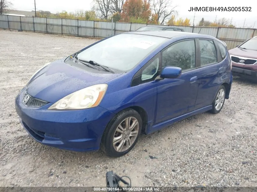 2010 Honda Fit Sport VIN: JHMGE8H49AS005532 Lot: 40790164