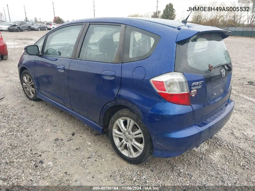 2010 Honda Fit Sport VIN: JHMGE8H49AS005532 Lot: 40790164