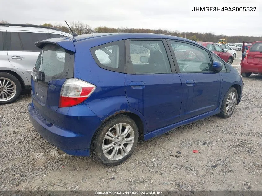 2010 Honda Fit Sport VIN: JHMGE8H49AS005532 Lot: 40790164