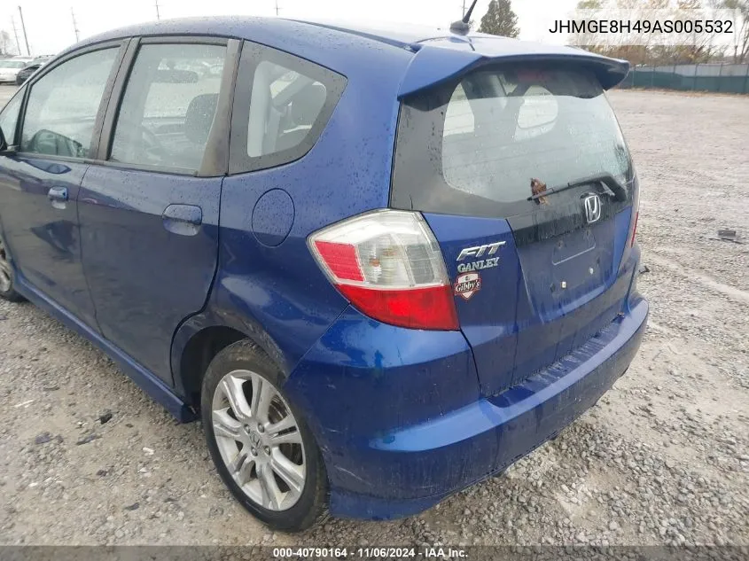 2010 Honda Fit Sport VIN: JHMGE8H49AS005532 Lot: 40790164