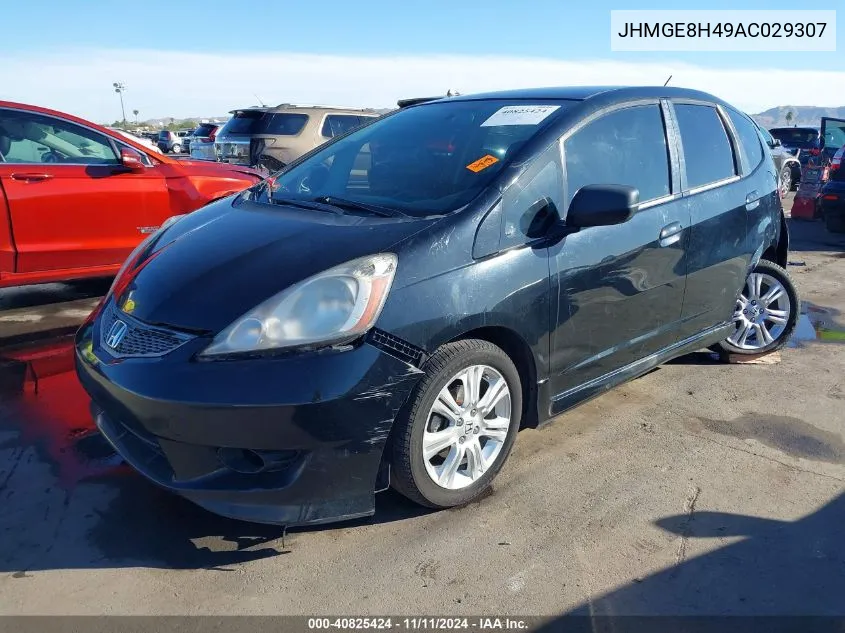 2010 Honda Fit Sport VIN: JHMGE8H49AC029307 Lot: 40825424