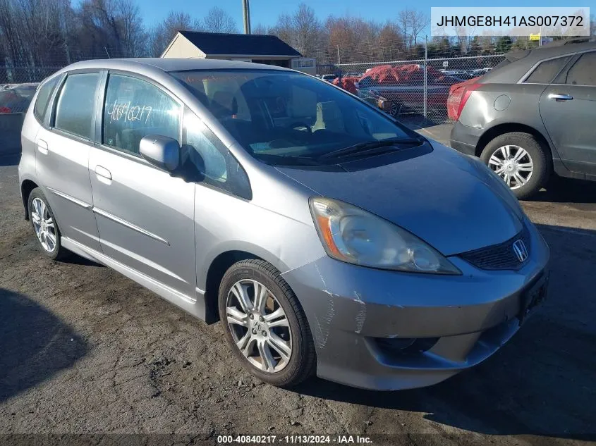 2010 Honda Fit Sport VIN: JHMGE8H41AS007372 Lot: 40840217