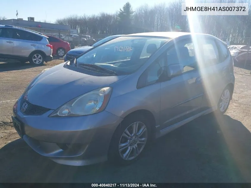 2010 Honda Fit Sport VIN: JHMGE8H41AS007372 Lot: 40840217