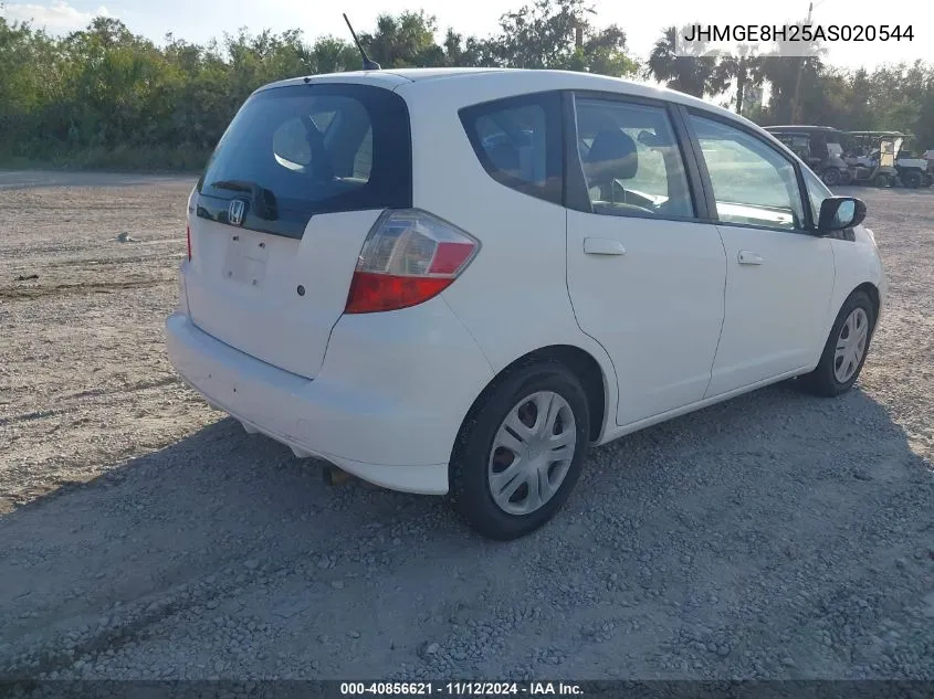 2010 Honda Fit VIN: JHMGE8H25AS020544 Lot: 40856621