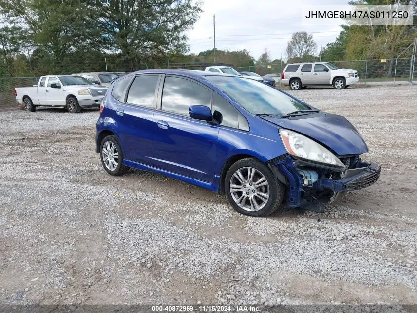 2010 Honda Fit Sport VIN: JHMGE8H47AS011250 Lot: 40872969