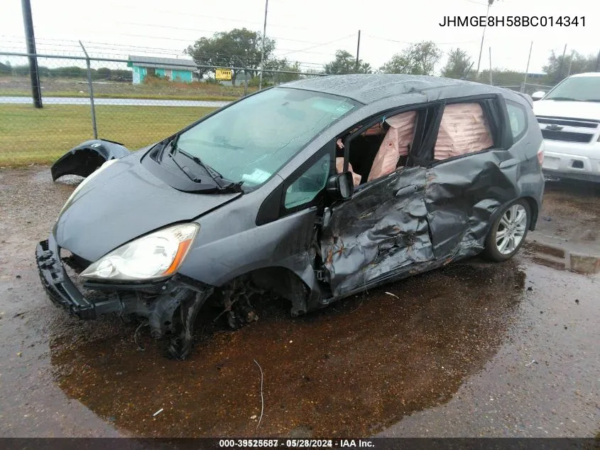 2011 Honda Fit Sport VIN: JHMGE8H58BC014341 Lot: 39525587