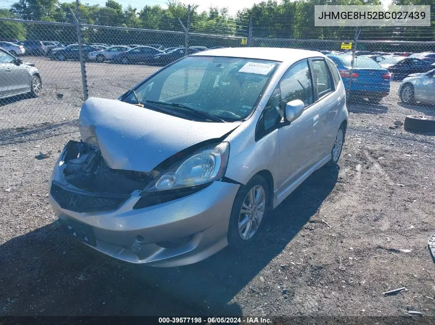 2011 Honda Fit Sport VIN: JHMGE8H52BC027439 Lot: 39577198