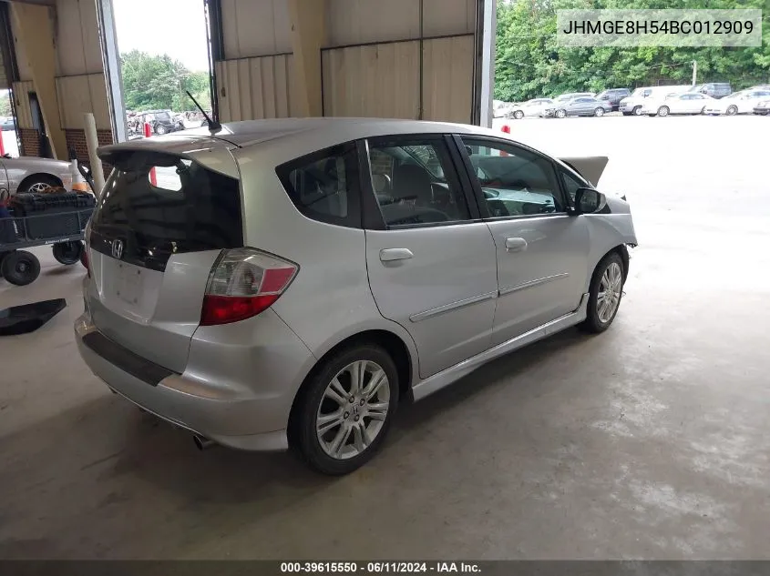 2011 Honda Fit Sport VIN: JHMGE8H54BC012909 Lot: 39615550