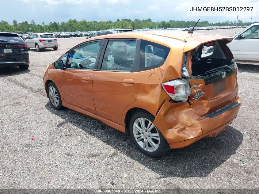 2011 Honda Fit Sport VIN: JHMGE8H52BS012297 Lot: 39963049