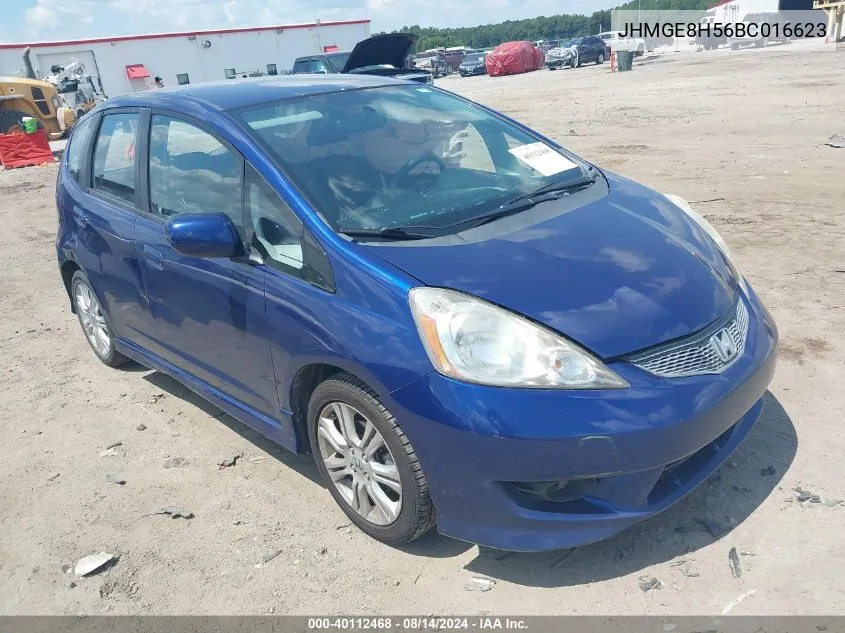 2011 Honda Fit Sport VIN: JHMGE8H56BC016623 Lot: 40112468