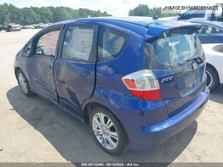 JHMGE8H56BC016623 2011 Honda Fit Sport