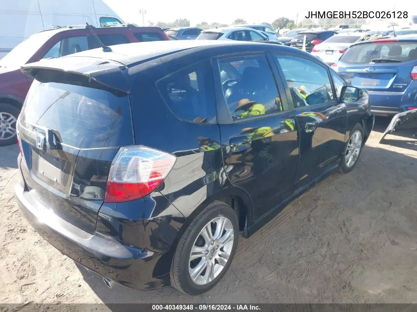 2011 Honda Fit Sport VIN: JHMGE8H52BC026128 Lot: 40349348