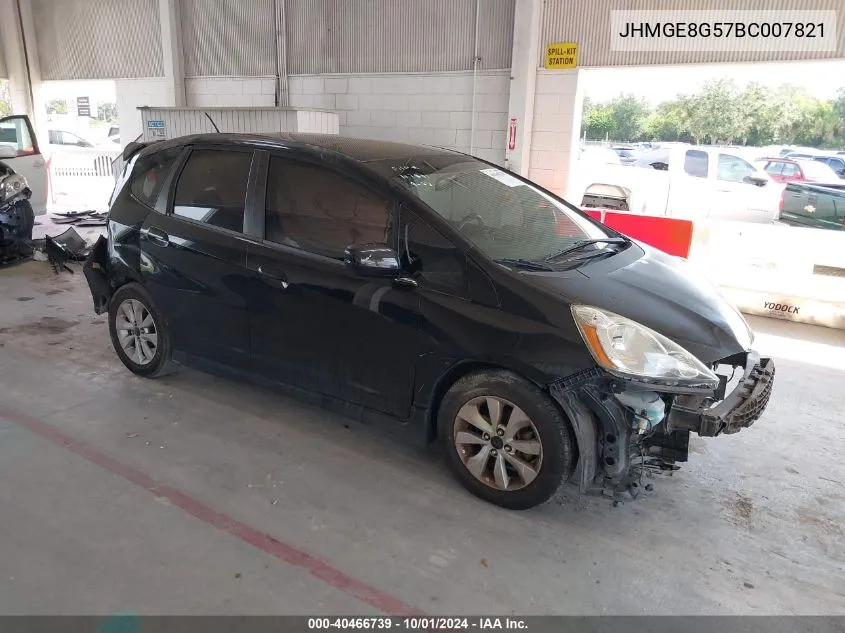 2011 Honda Fit Sport VIN: JHMGE8G57BC007821 Lot: 40466739