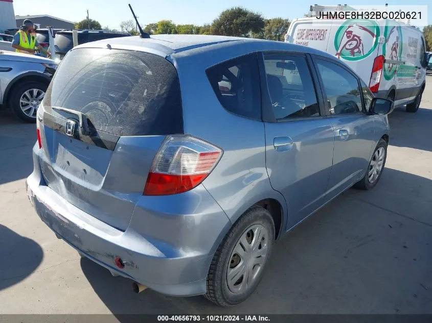 2011 Honda Fit VIN: JHMGE8H32BC020621 Lot: 40656793