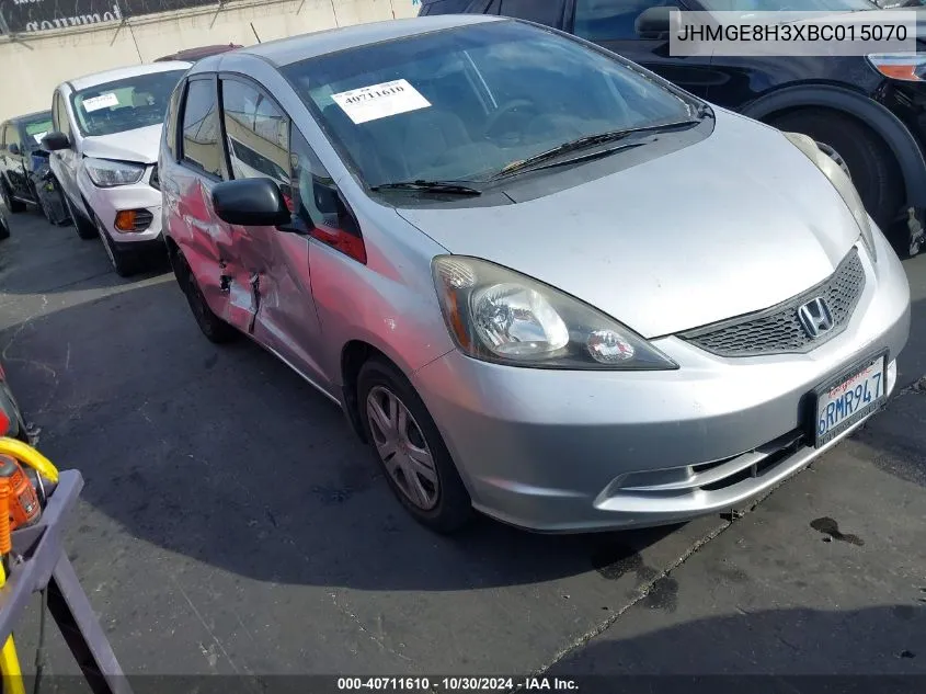 2011 Honda Fit VIN: JHMGE8H3XBC015070 Lot: 40711610