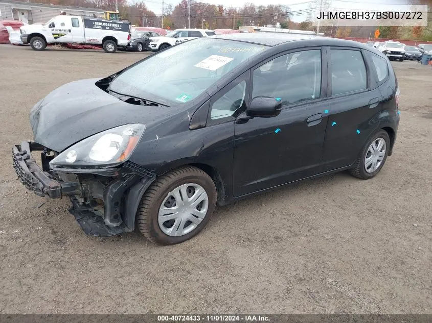 2011 Honda Fit VIN: JHMGE8H37BS007272 Lot: 40724433