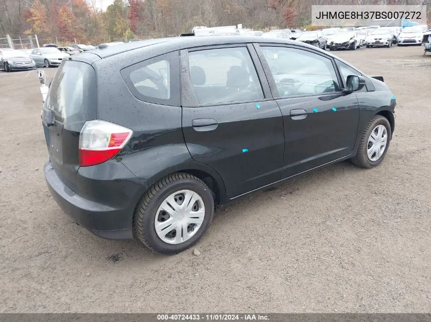 2011 Honda Fit VIN: JHMGE8H37BS007272 Lot: 40724433