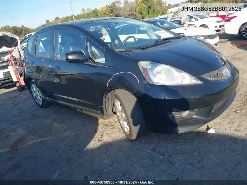 2011 Honda Fit Sport VIN: JHMGE8G52BS012625 Lot: 40750955