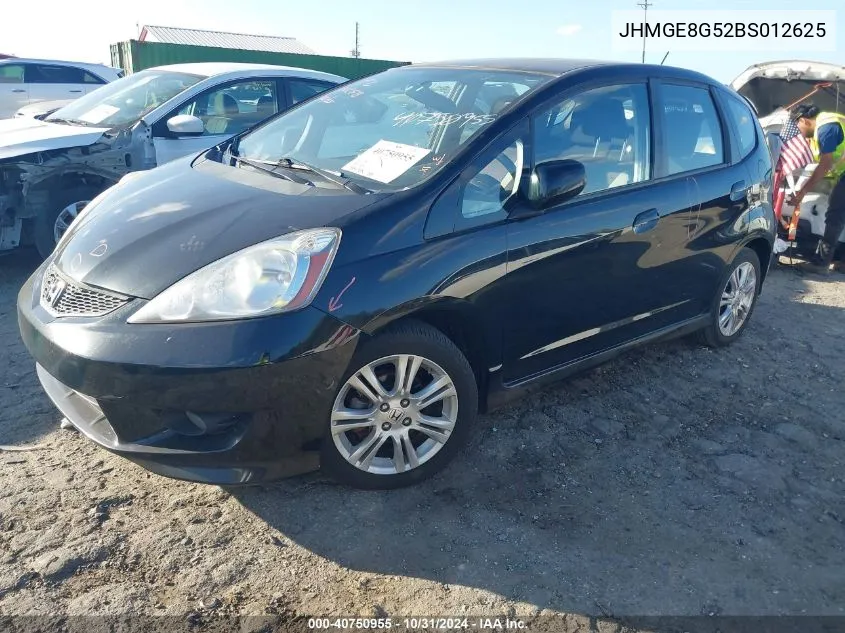 2011 Honda Fit Sport VIN: JHMGE8G52BS012625 Lot: 40750955