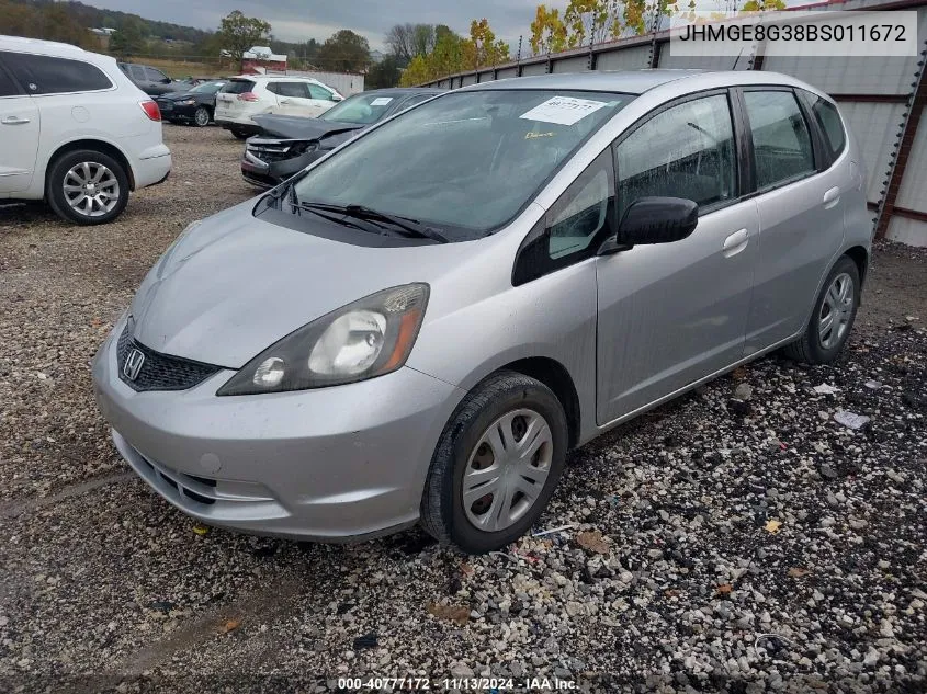 JHMGE8G38BS011672 2011 Honda Fit