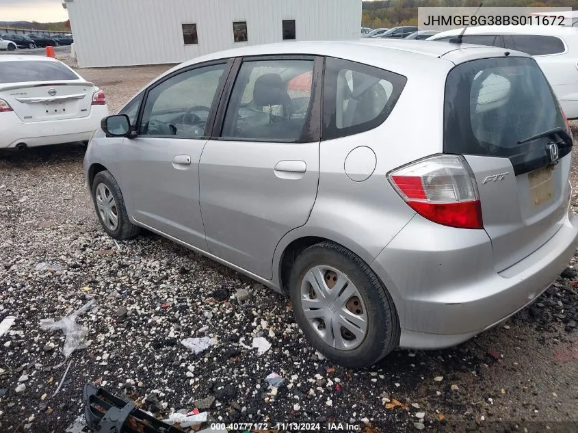 JHMGE8G38BS011672 2011 Honda Fit