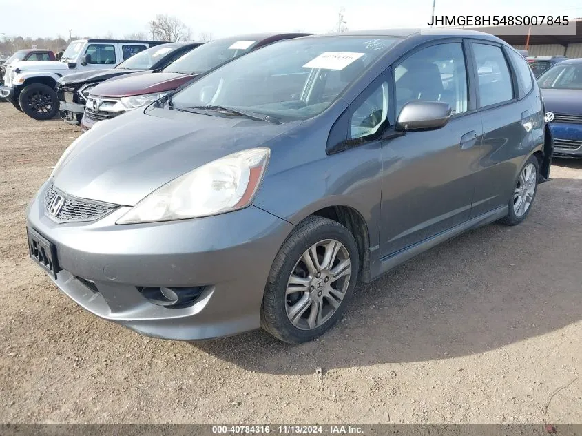 JHMGE8H548S007845 2011 Honda Fit Sport