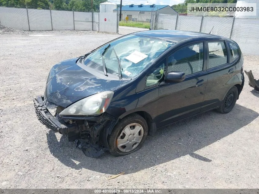 JHMGE8G32CC003983 2012 Honda Fit