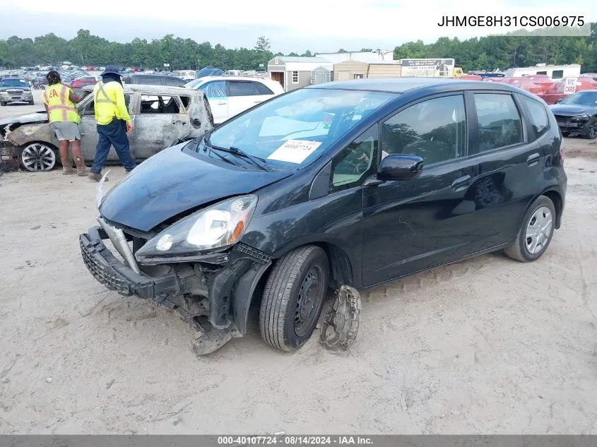 2012 Honda Fit VIN: JHMGE8H31CS006975 Lot: 40107724