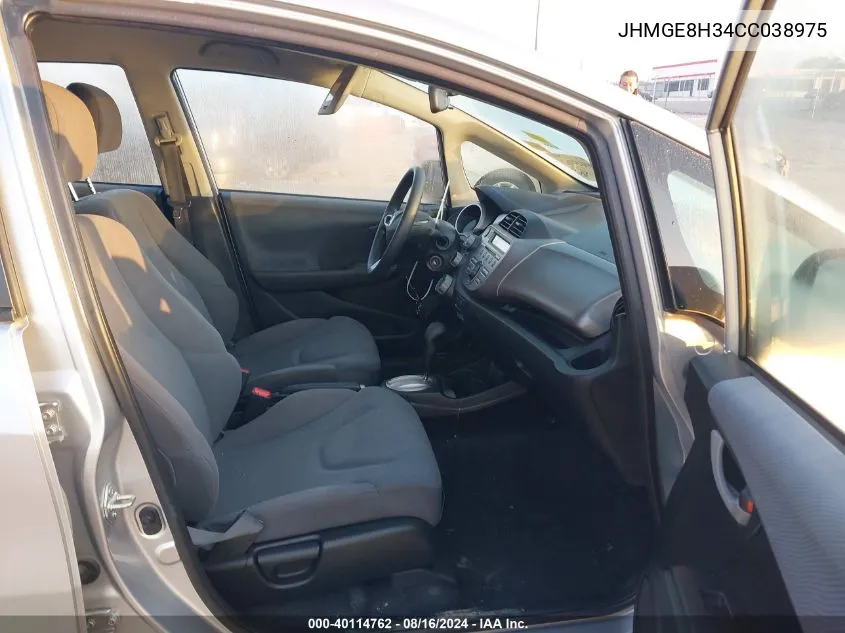 JHMGE8H34CC038975 2012 Honda Fit