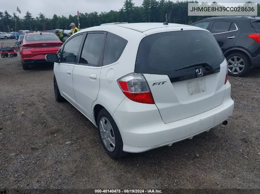 JHMGE8H39CC028636 2012 Honda Fit